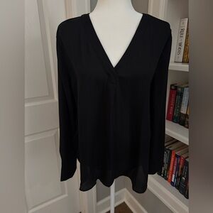 Ann Taylor Size L Dress Blouse V Neck NWT